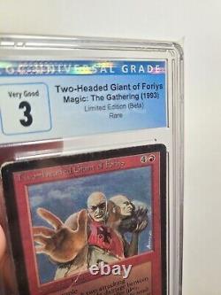 MTG Beta Two-Headed Giant of Foriys CGC 3 VG 1993 RARE Reserved List Magic Card