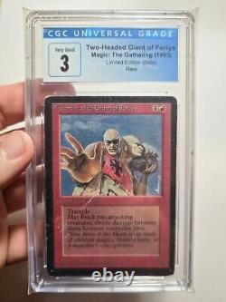 MTG Beta Two-Headed Giant of Foriys CGC 3 VG 1993 RARE Reserved List Magic Card