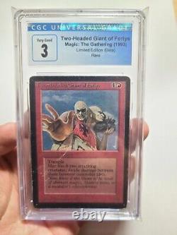 MTG Beta Two-Headed Giant of Foriys CGC 3 VG 1993 RARE Reserved List Magic Card