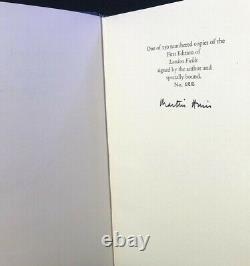 Martin Amis London Fields VERY RARE 2X SIGNED LIMITED First Edition #122/150