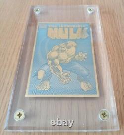 Marvel Limited Edition Hulk Proof Pp13 24k Gold Trading Card 1996-very Rare