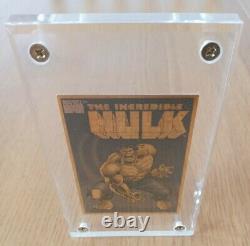 Marvel Limited Edition Hulk Proof Pp13 24k Gold Trading Card 1996-very Rare