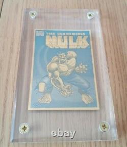 Marvel Limited Edition Hulk Proof Pp13 24k Gold Trading Card 1996-very Rare