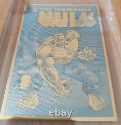 Marvel Limited Edition Hulk Proof Pp13 24k Gold Trading Card 1996-very Rare