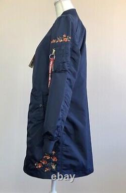Medium Alpha Industries LIBERTY Floral Fabric Long Bomber Jacket/Coat VERY RARE