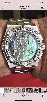 Mens Renato Watch Very Rare Sporgenza With Diamonds