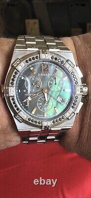 Mens Renato Watch Very Rare Sporgenza With Diamonds