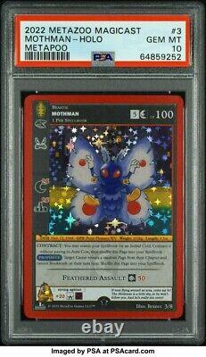 Metazoo Magicast Metapoo #3 Mothman-Holo PSA 10 VERY LIMITED PRINT