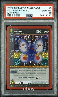 Metazoo Magicast Metapoo #3 Mothman-Holo PSA 10? VERY LIMITED PRINT