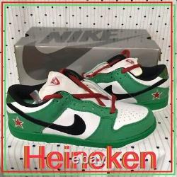 NIKE Nike limited edition very rare sk8 DUNK SB Heineken US9 Men's Shoes