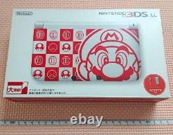 NINTENDO 3DS LL Console Mario Brothers White NTT Very Rare Limited New JAPAN