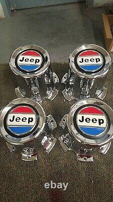 NOS Jeep Grand Wagoneer Wheel Center Caps Very Limited -1980-91 RARE