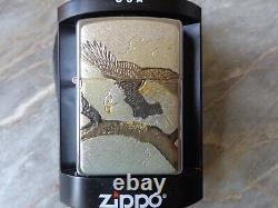 New Very Rare 2007 Zippo Cigarette Lighter Japan Limited Edition Sky Eagle Wings