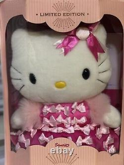 New! Very Rare Limited Edition Hello Kitty Sanrio 30th Anniversary Plush