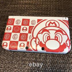 Nintendo 3DS XL Limited Model MARIO WHITE console USED Very Rare Item 0039