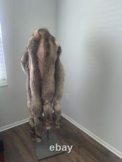 OSCAR DE LA RENTA Crystal Fox Fur RUNWAY Stole Wrap Scarf Very RARE! Limited