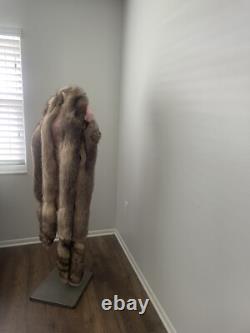 OSCAR DE LA RENTA Crystal Fox Fur RUNWAY Stole Wrap Scarf Very RARE! Limited