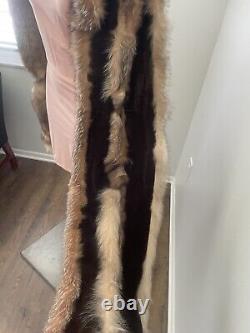 OSCAR DE LA RENTA Crystal Fox Fur RUNWAY Stole Wrap Scarf Very RARE! Limited