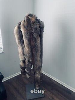 OSCAR DE LA RENTA Crystal Fox Fur RUNWAY Stole Wrap Scarf Very RARE! Limited