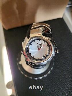 Oakley Blade Pvd Silver Watch With White Dial Very Rare