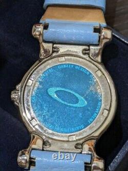 Oakley Womens Blue Jury Watch Authentic Very Rare Limited Edition