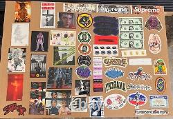 Over 160 SUPREME AUTHENTIC LIMITED EDITION OF STICKERS VERY RARE