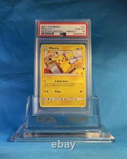 POP 1 PSA 10 FRENCH Pokémon McDonald's Pikachu 25/25 2021 (VERY RARE)