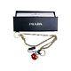 Prada Limited Silver Monkey Robot Key Chain Wallet Charm With Box New Very Rare