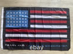 Pearl Jam American Flag Seattle Ten Club 3x5. Very Rare Limited Edition