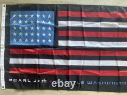 Pearl Jam American Flag Seattle Ten Club 3x5. Very Rare Limited Edition