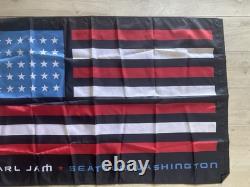 Pearl Jam American Flag Seattle Ten Club 3x5. Very Rare Limited Edition