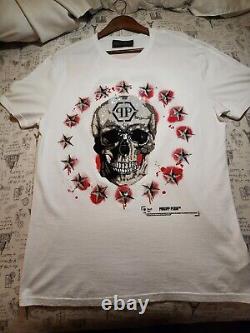 Philipp Plein Tshirt Very Rare Swarovski Crystals Skull Ss Shirt Limited Edition