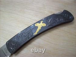 RARE LIMITED EDITION BUCK KNIFE 521 /ENGRAVED ARTWORK / NOS 1999 / 1 of Very Few