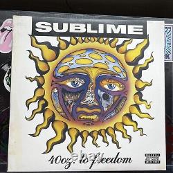 RARE Limited Edition Sublime 40oz To Freedom 2 x LP Vinyl Record Pink Orange