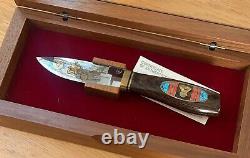 Rare Buck Custom Very Limited Harley Davidson Knife Never Used In Box Lt1