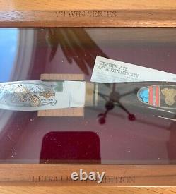 Rare Buck Custom Very Limited Harley Davidson Knife Never Used In Box Lt1