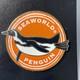 Rare Seaworld Penguin With Orange Background Enamel Limited Last Ones Very Rare