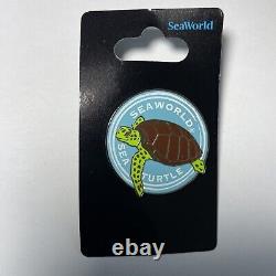 Rare Seaworld Turtle with Blue background Enamel Limited Last Ones Very Rare