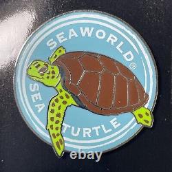 Rare Seaworld Turtle with Blue background Enamel Limited Last Ones Very Rare