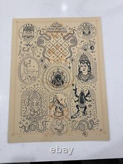 Ravi Zupa Shivas Tattoos / Limited Edition Print Signed VERY RARE