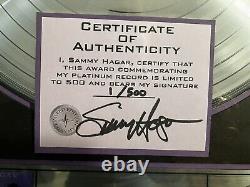 Sammy Hagar Standing Hampton Geffen Limited Edition #1/500 Autographed Very RARE