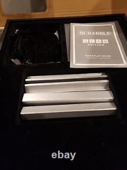 Scrabble Limited Edition Deluxe Mirrored Glam Edition Rhinestone Game Very Rare