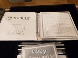 Scrabble Limited Edition Deluxe Mirrored Glam Edition Rhinestone Game Very Rare