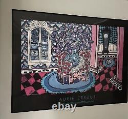 Signed Laurie Zeszut Very Rare Limited Addition Centerpiece 32x28 Serigraph