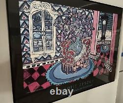 Signed Laurie Zeszut Very Rare Limited Addition Centerpiece 32x28 Serigraph