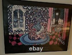 Signed Laurie Zeszut Very Rare Limited Addition Centerpiece 32x28 Serigraph