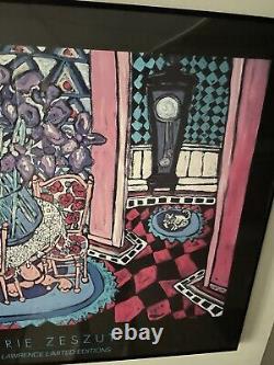 Signed Laurie Zeszut Very Rare Limited Addition Centerpiece 32x28 Serigraph