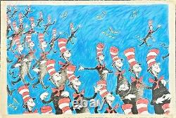 Singing Cats Dr. Seuss Art (Ted Geisel) Limited Edition Very RARE MINT