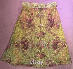 Skirt Michal Negrin flowers made in Israel very rare limited collector's item