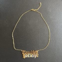 Slayyyter Troubled Paradise Necklace Gold Chain Limited Edition Very Rare